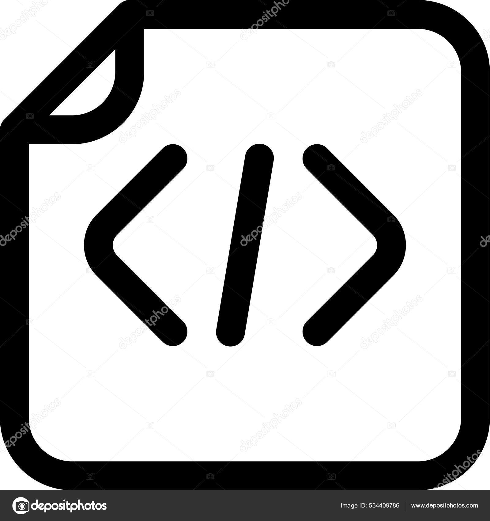 Code Css Document Icon File Folder Category Stock Vector by ©iconfinder ...