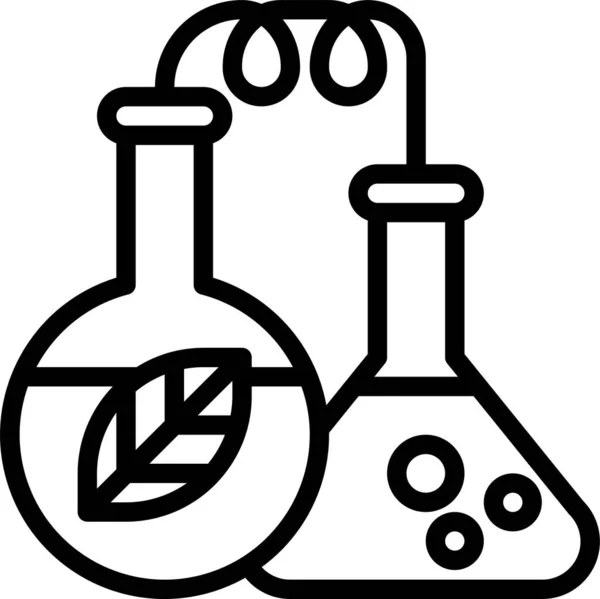 Ikona Bioinženýrství Biochemie — Stockový vektor