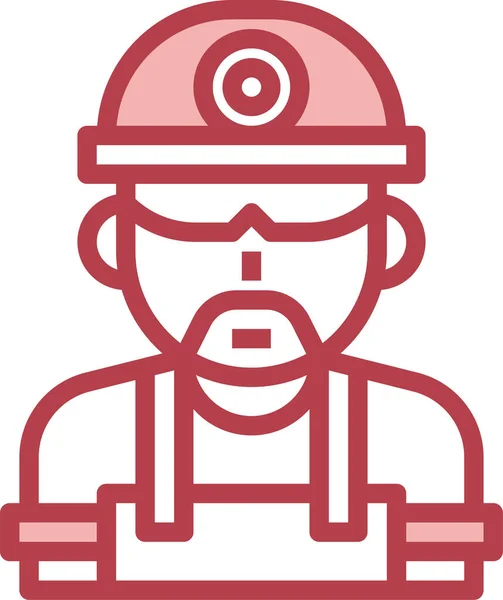 Avatar Job Man Icon — Stockový vektor