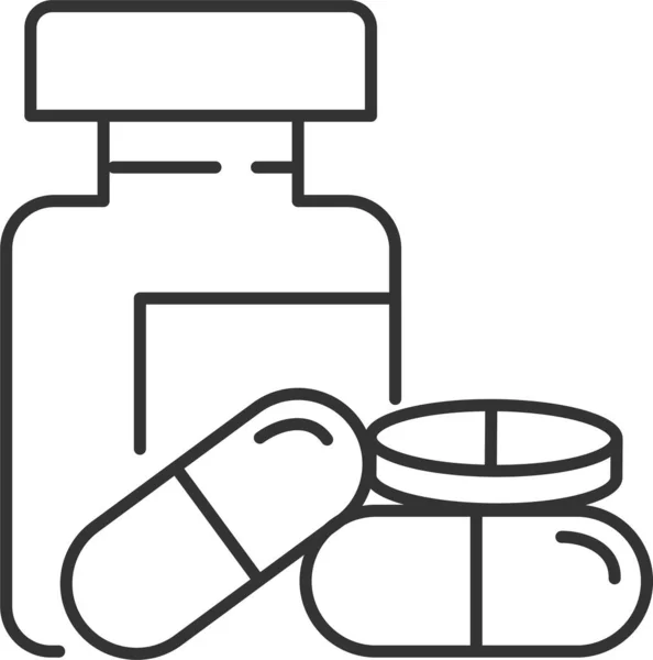 Medikamente Ikone Medikamente Apotheke Ikone — Stockvektor