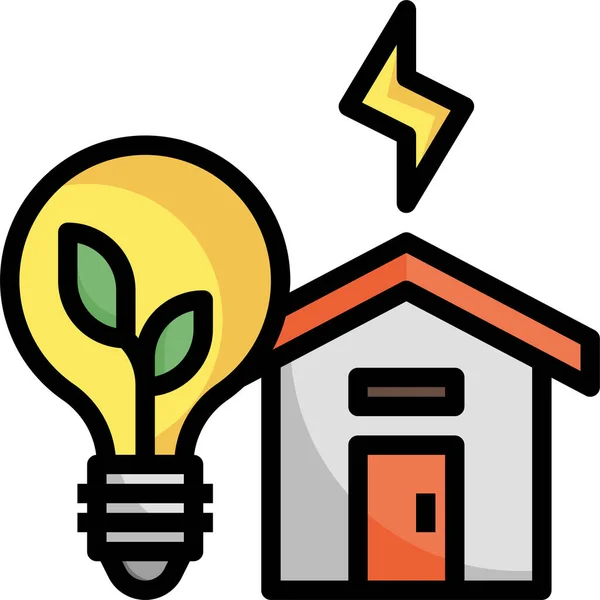 Économe Énergie Économiser Icône — Image vectorielle