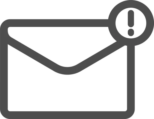 Email Důležité Ikony Pošty Stylu Osnovy — Stockový vektor