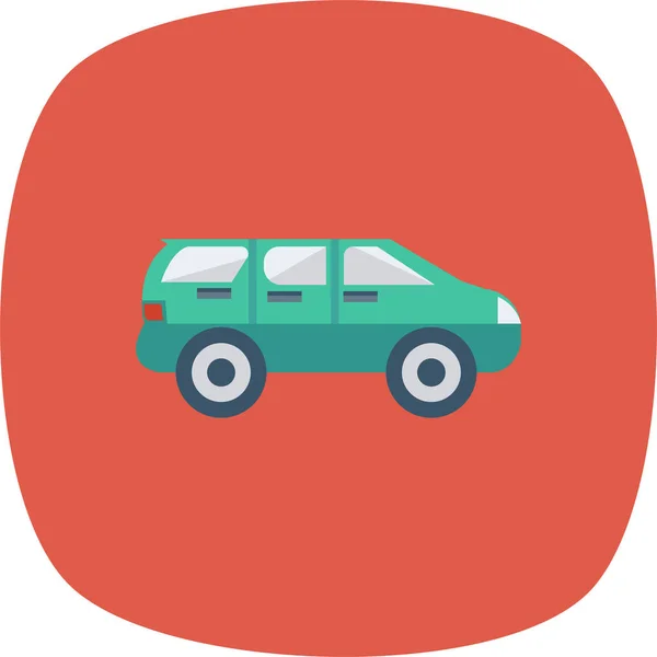 Auto Pajero Prado Icono Estilo Plano — Vector de stock