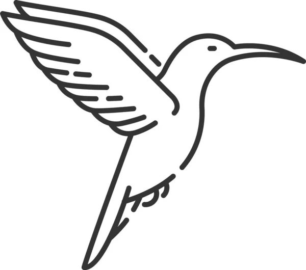 コリブリハチドリのアイコン — ストックベクタ