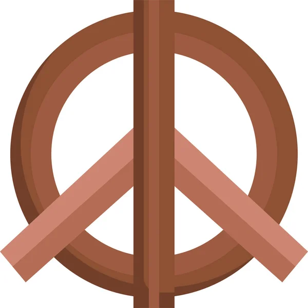 Peace Sign Cultures Icon — Stock Vector