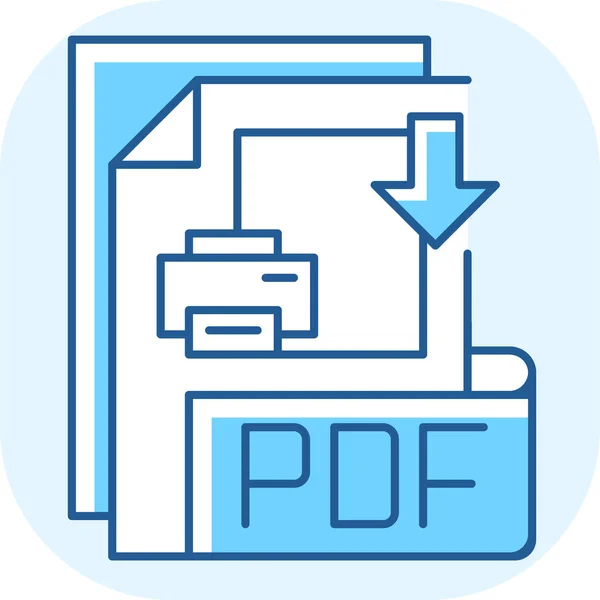 Pdf Dateiformat Pdf Symbol — Stockvektor