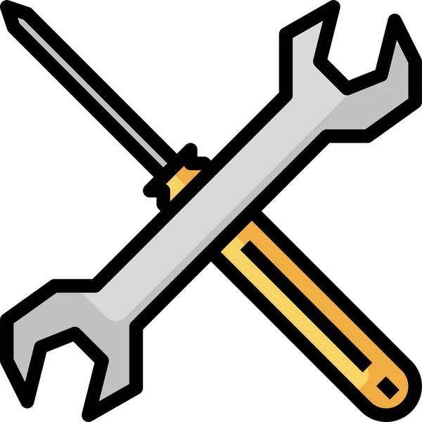 Repair Screwdriver Tools Icon — Stock Vector