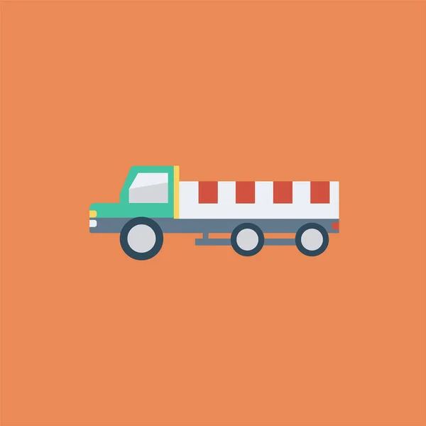 Icono Transporte Remolque Automático Estilo Plano — Vector de stock