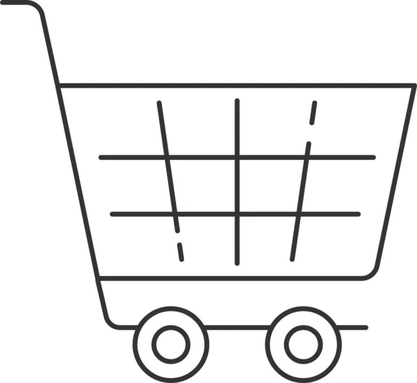Einkaufswagen Ikone — Stockvektor