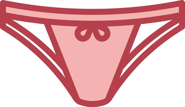 Ikon Celana Dalam Wanita - Stok Vektor
