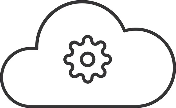 Εικονίδιο Εργαλείων Δεδομένων Cloud — Διανυσματικό Αρχείο