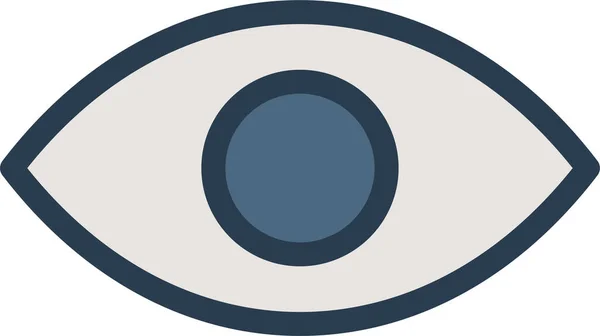 Значок Зору Очей Заповненому Стилі — стоковий вектор