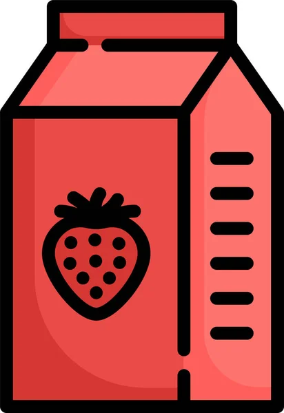 Succo Frutta Bevanda Icona — Vettoriale Stock