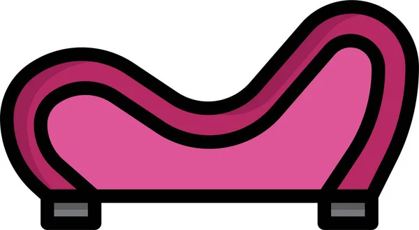 填充型沙发玩具情色图标 — 图库矢量图片