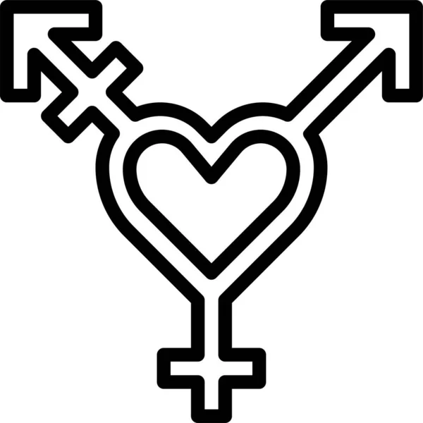 Orientación Sexual Lgbtq Icono — Archivo Imágenes Vectoriales