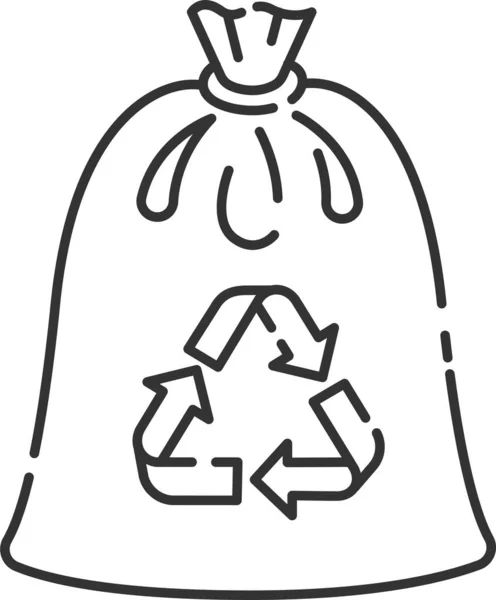 可压缩垃圾袋垃圾袋图标负责任的消费图标 — 图库矢量图片