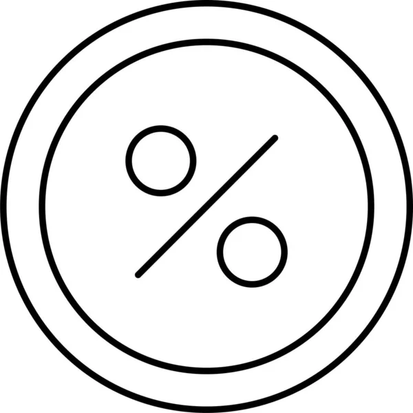 Offerta Sconto Percentuale Icona Nella Categoria Gestione Aziendale — Vettoriale Stock