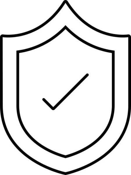 Проверка Защищенности Значка Категории Управления Бизнесом — стоковый вектор