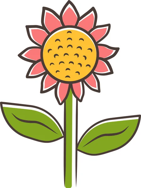 Helianthus Helianthus Icon Sunflower Icon — Stock Vector