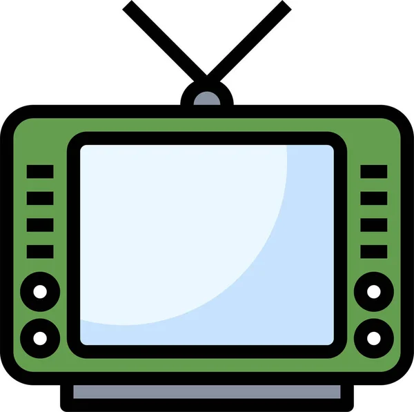 Antenna Broadcast Device Icon — Stock Vector