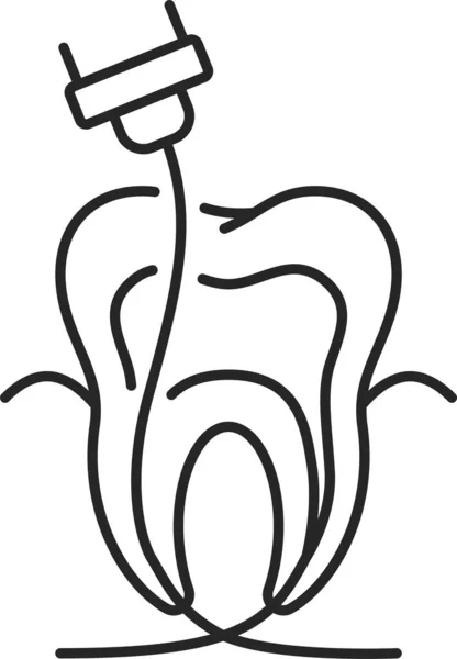 Ikona Zubního Lékaře Zákroku — Stockový vektor