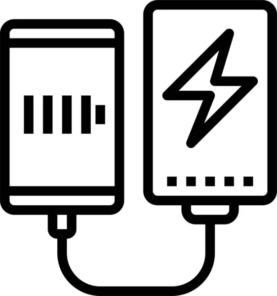 Power Bank Reizen Pictogram — Stockvector