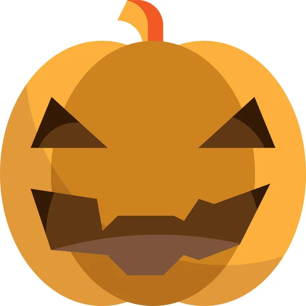 Émoticône Halloween Jack Icône Dans Catégorie Halloween — Image vectorielle
