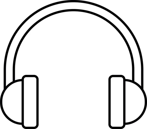 Audio Cuffie Icona Musicale Nella Categoria Suono Musica — Vettoriale Stock