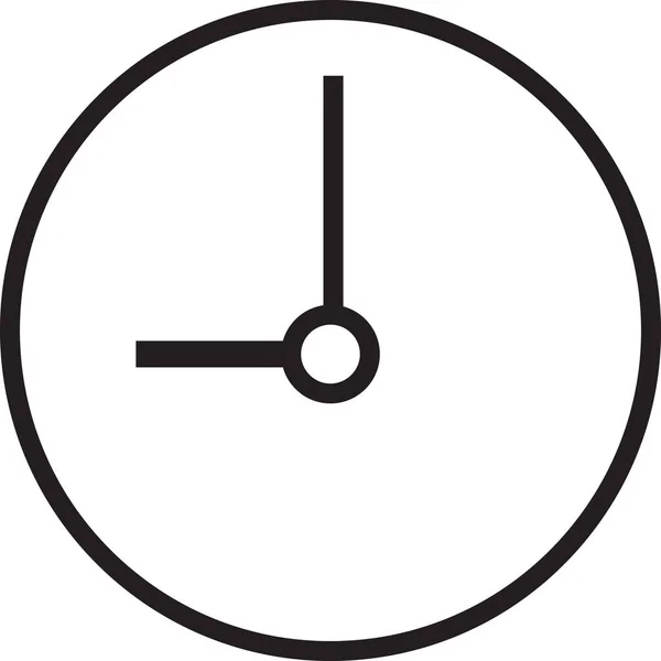 Εικονίδιο Ώρας Ξυπνητήρι Στυλ Περίγραμμα — Διανυσματικό Αρχείο