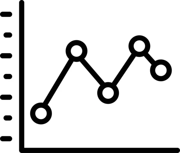 Иконка Статистики Графика Стиле Наброска — стоковый вектор