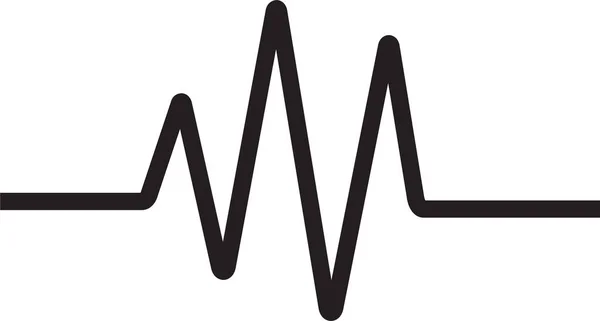Cardiogramme Cardio Icône Cardiologie Dans Style Contour — Image vectorielle