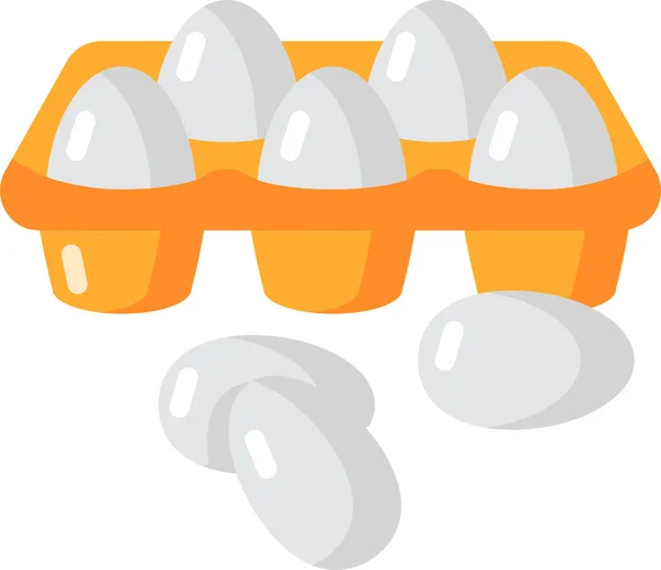 Ikona Chovu Vajec Mléčných Výrobků — Stockový vektor