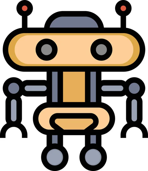 Explorer Robot Technológia Ikon — Stock Vector