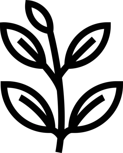 Ökológia Kertészkedés Természet Ikon Vázlatos Stílusban — Stock Vector