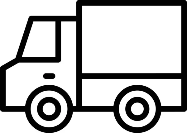 Ikon Truk Truk Truk Truk Lorry - Stok Vektor
