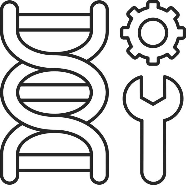 Генетична Іконка Генома Днк — стоковий вектор