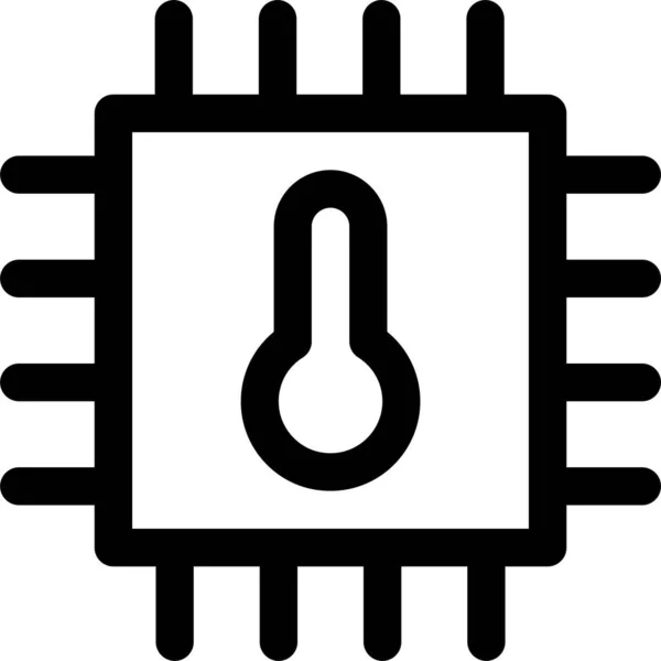 Chip Computer Motherboard Symbol — Stockvektor