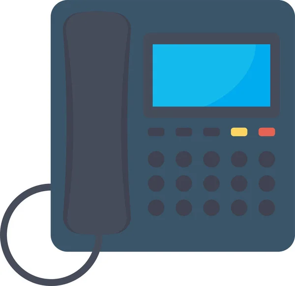 Chamar Ícone Conversa Telefone Fixo Categoria Casa Família — Vetor de Stock