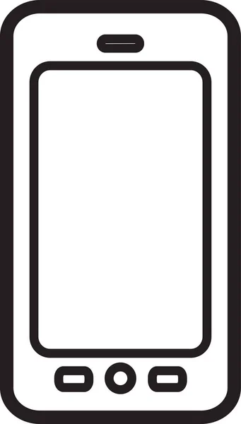 Значок Мобільного Телефону Гаджета Мобільного Телефону Стилі Контурів — стоковий вектор