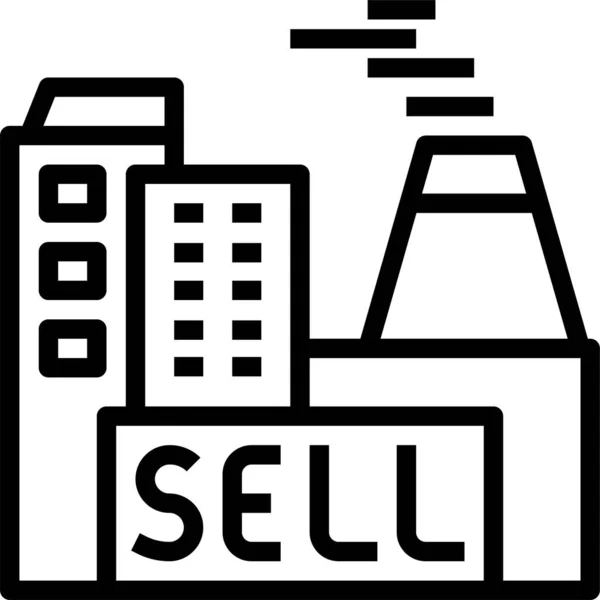 Business Sell Selling Icon — Stock Vector