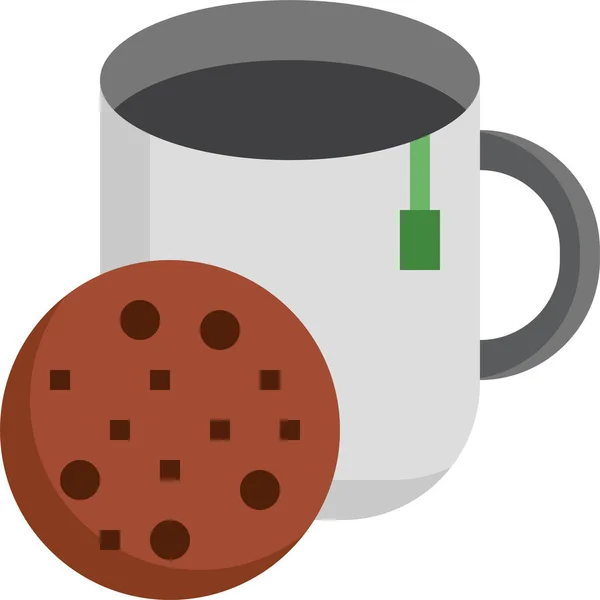 Cookie Restaurant Dessert Icon — Stock Vector