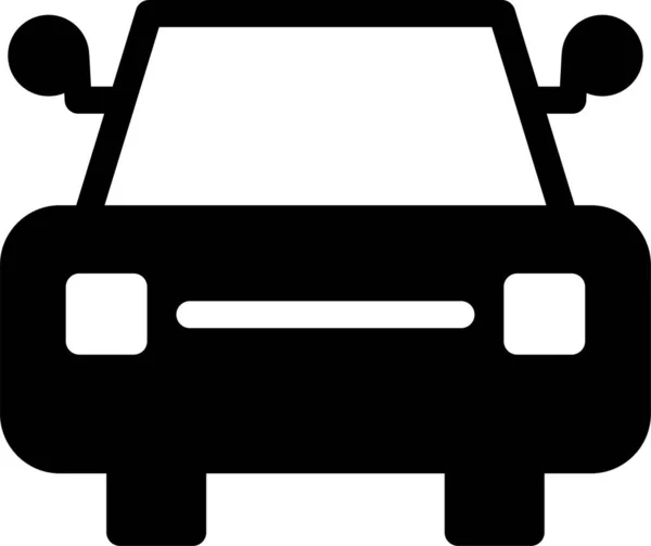 Icono Transporte Automóviles Estilo Sólido — Vector de stock