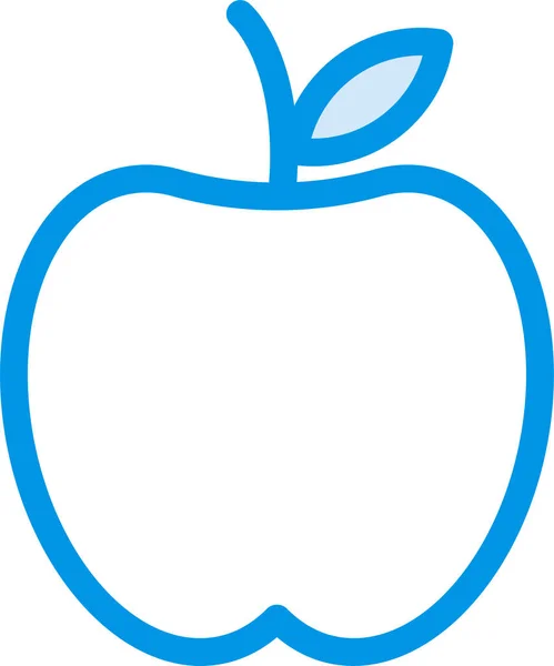 Значок Фруктів Яблучною Їжею Заповненому Стилі — стоковий вектор