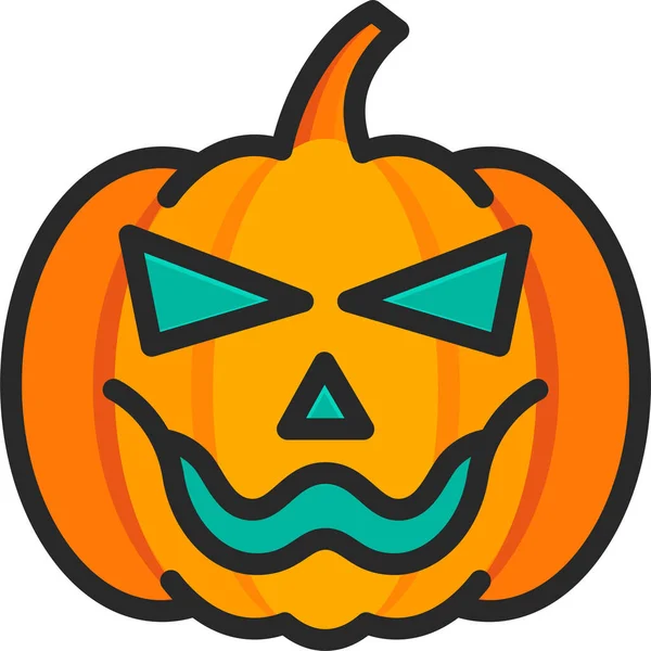Halloween Vacaciones Horror Icono — Vector de stock