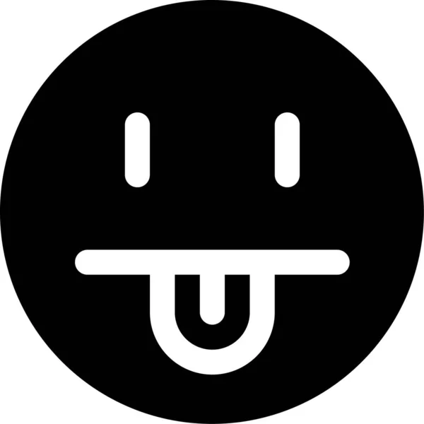 Face Tongue Emoji Icon — Stock Vector