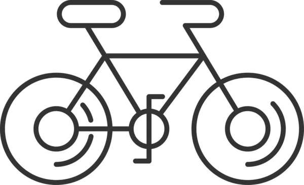 Cyclisme Randonnée Icône Vélo — Image vectorielle