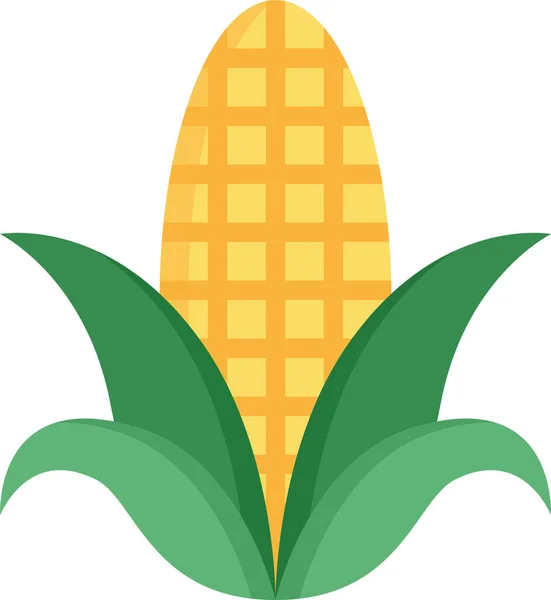 Kukorica Mezőgazdaság Kukorica Ikon — Stock Vector