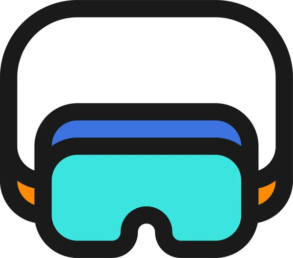 Ikona Okularów Ochronnych Goggle — Wektor stockowy
