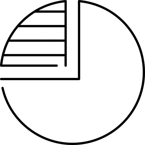 Diagrammdiagramm Tortensymbol — Stockvektor