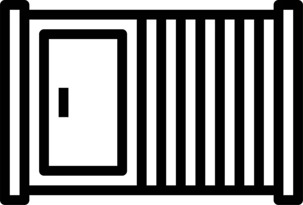Cerca Gate15 Ícone Entrada —  Vetores de Stock